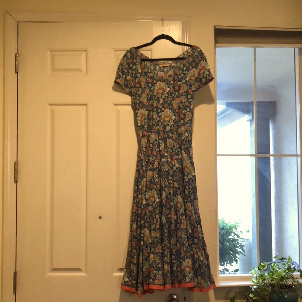 Soft Surroundings Kara tiered maxi floral dress in Large